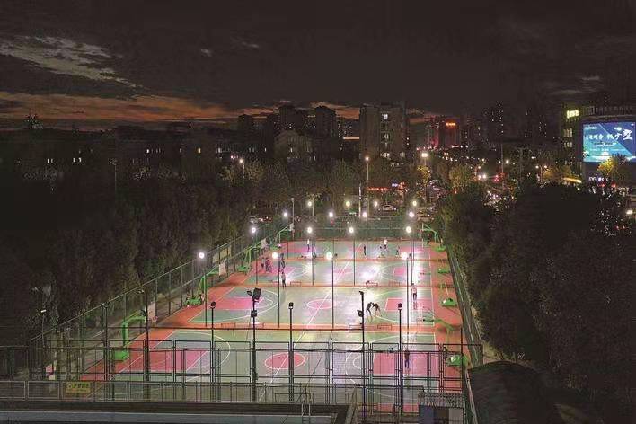 Светодиодное освещение баскетбольной площадки