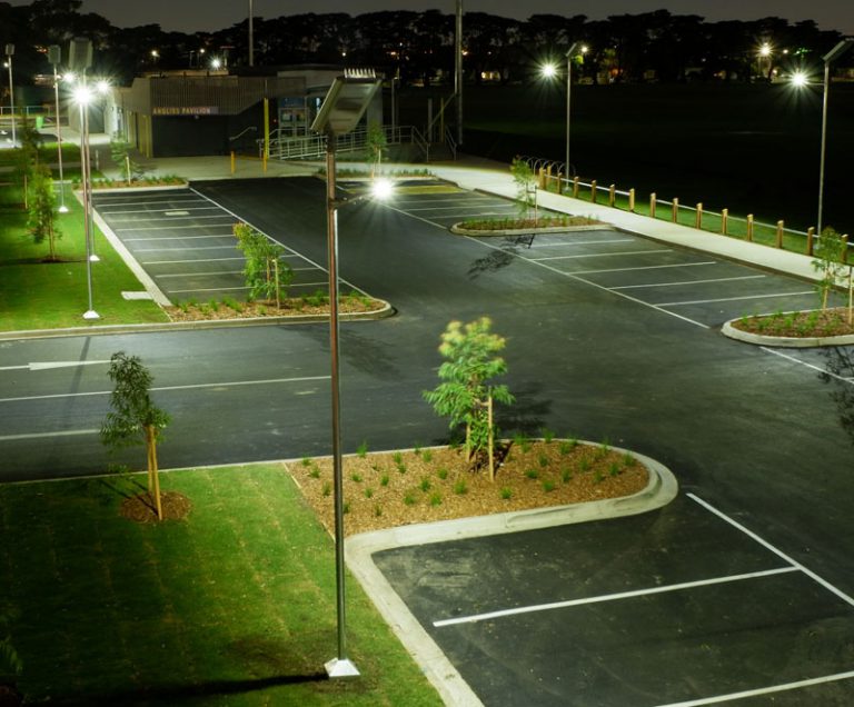 LED parking lot lights
