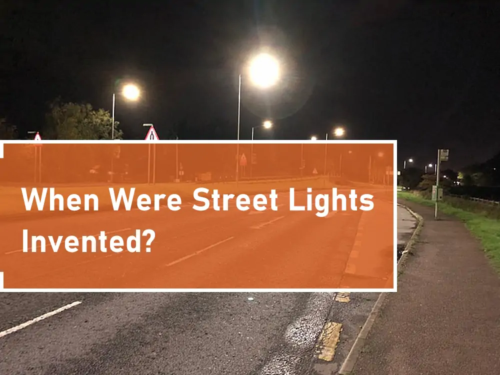 متى تم اختراع أضواء الشوارع