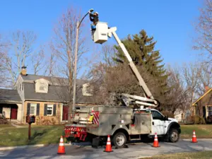 installatie van straatverlichting