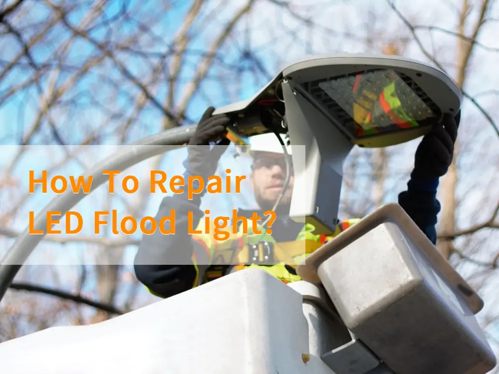 Cómo reparar un reflector LED