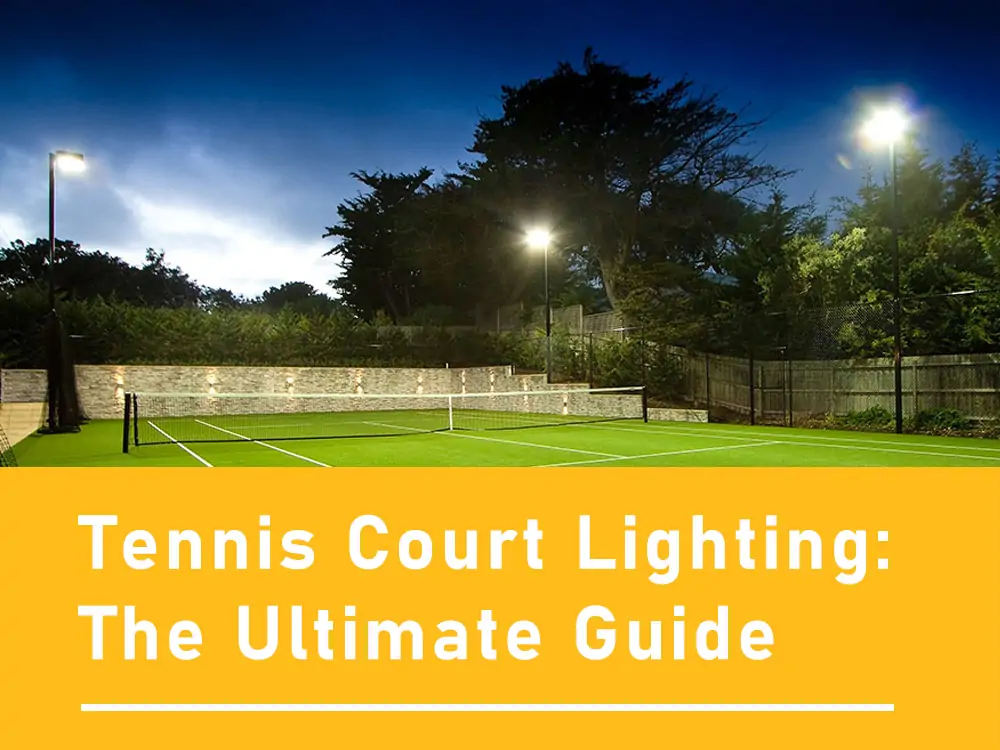 iluminação de quadra de tênis