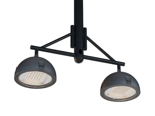 lampu taman led gantung berkepala dua