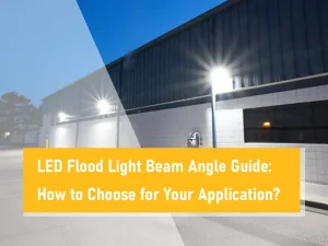 Guia de ângulo de feixe de luz de inundação de LED