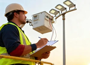 maintain flood lights