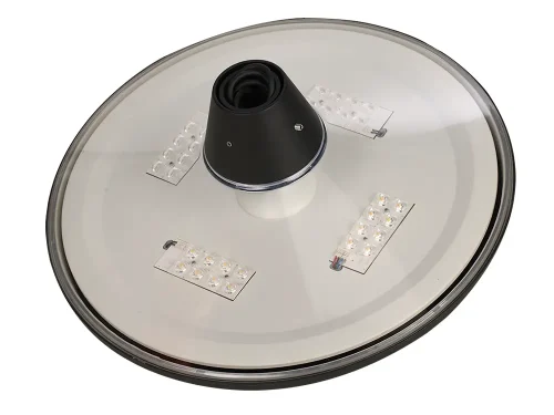 Lensa bagian bawah lampu taman LED Keira Ellips