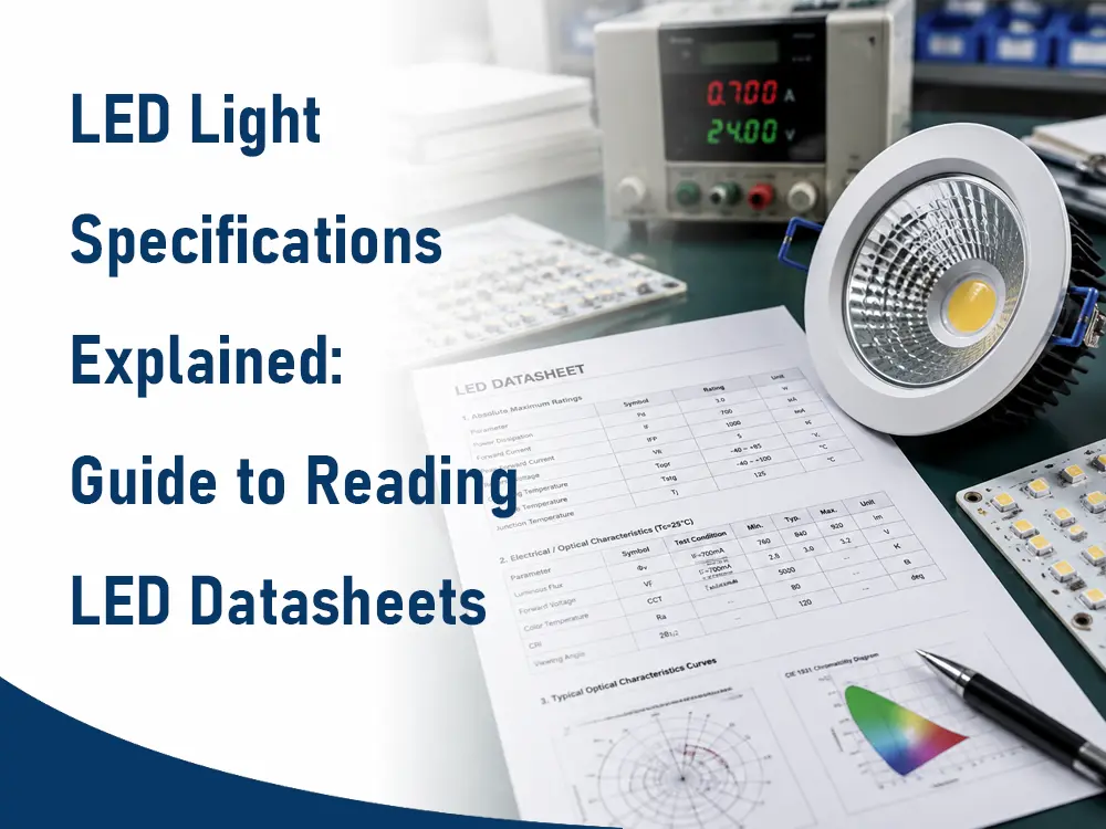 Especificaciones de las luces LED